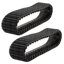 2 Rubber Tracks Fits ASV R160T 15X4X42 15" Wide Straight Bar Tread