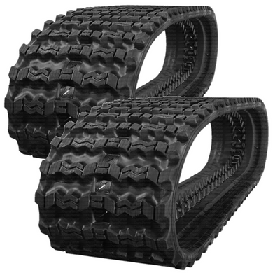 2 Rubber Tracks Fits John Deere 329E 450X86X56 Zig Zag Tread 18