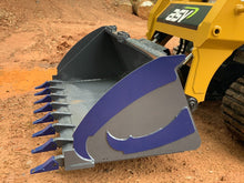 60" Heavy Duty Low Profile Bucket with Teeth Fits ASV Skid Steer