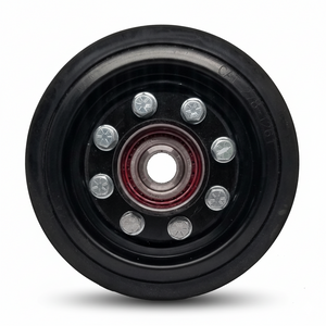 One 10" Rubber Rear Bogie Wheel w/ Hub Fits ASV RT65 RT65 MAX 0702-652