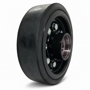 One 10" Rubber Rear Bogie Wheel w/ Hub Fits ASV RT65 RT65 MAX 0702-652