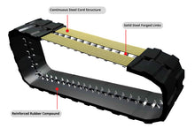2 Rubber Tracks Fits Bobcat T740 450X86X55 18" Wide C-Lug Tread Pattern