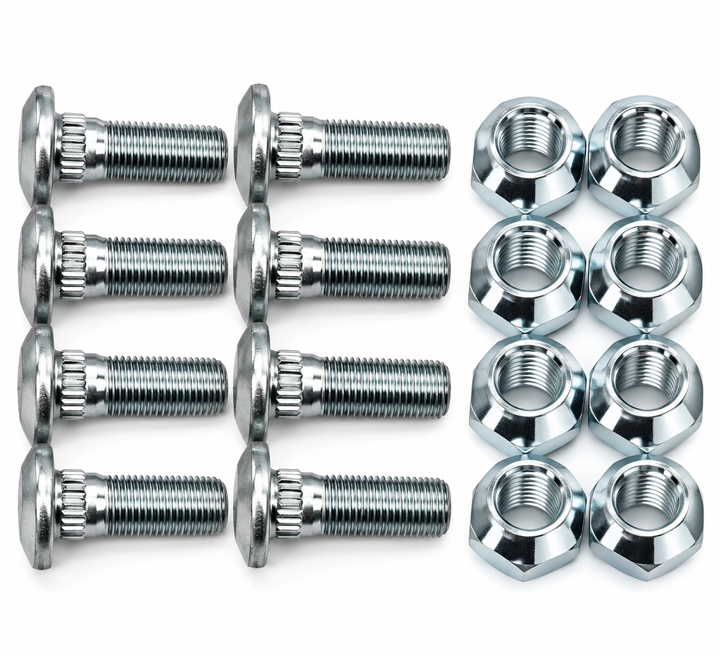 Set of 8 Lug Studs with Nuts Fits CAT 272D 1595772 1427493