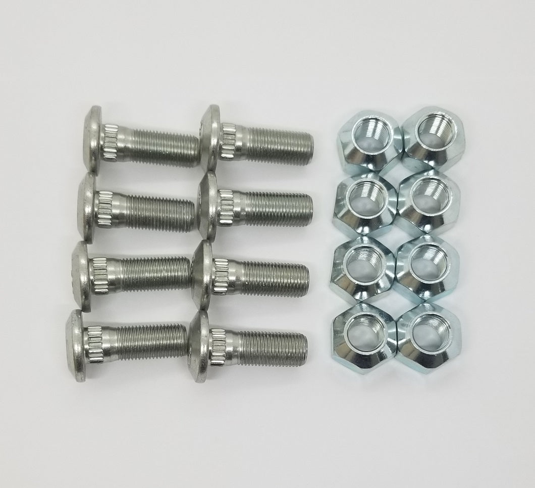 Set of 8 Lug Studs with Nuts Fits CAT 216B2 1595772 1427493