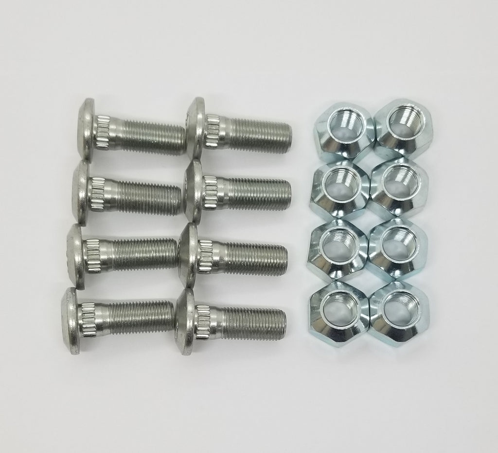 stu.  Set of 8 Lug Studs with Nuts Fits CAT 226B3 1595772 1427493