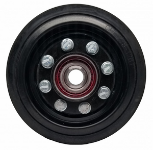 One 10" Rubber Middle Bogie Wheel w/ Hub Fits CAT 247B2 389-7585