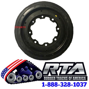 One 14" Rubber Front Idler Wheel Fits - ASV / TEREX - PT50 PT60 0702-264