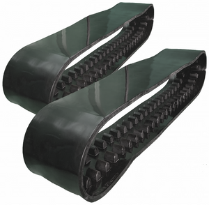 2 DuroForce Smooth Turf Tread Rubber Tracks Fits ASV RC85 18X4X51