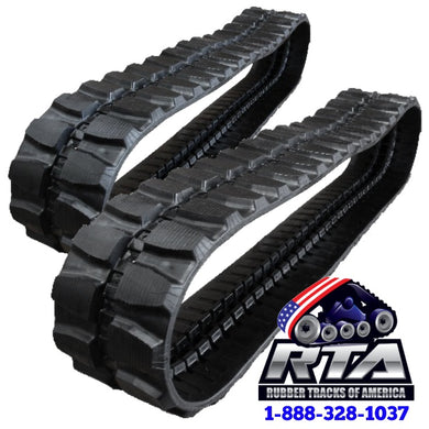 2 Rubber Tracks Fits Kobelco B43 400X72.5X82