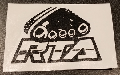 Rubber Tracks of America Brand Machine Decal Sticker