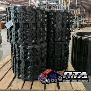 2 Rubber Tracks Fits John Deere CT333D 333D 400X86X56 Zig Zag Tread 16" Wide