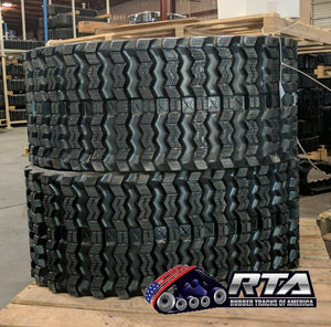 2 Rubber Tracks Fits John Deere CT333D 333D 400X86X56 Zig Zag Tread 16" Wide