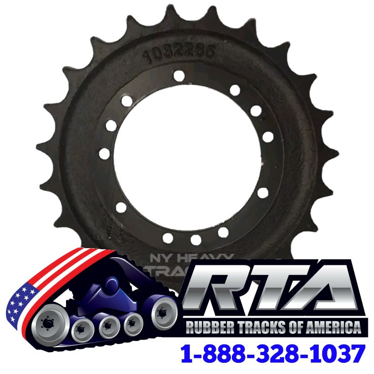 ShachiSHOP(☆w☆) One Sprocket Fits Hitachi Zaxis 35 ZX35 12 Holes 23 Teeth – Rubber