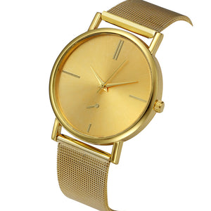 Womens Fashion Classic  Quartz Stainless Steel Wrist Watch