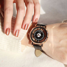 Women Neutral Personality Simple Analog Wrist Delicate Unique Hollow Watch