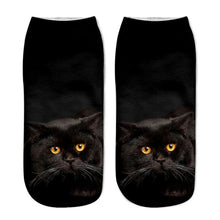 Popular Funny Unisex Short Socks 3D Cat Printed Anklet Socks Casual Socks