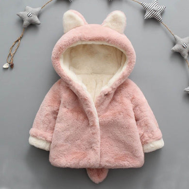 Baby Infant Girls Boys Autumn Winter Hooded Coat Cloak Jacket Thick Warm Clothes