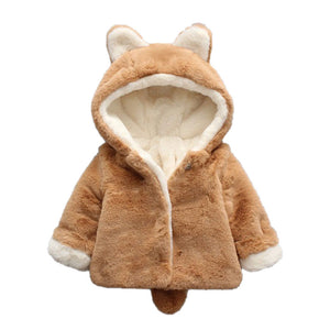 Baby Infant Girls Boys Autumn Winter Hooded Coat Cloak Jacket Thick Warm Clothes