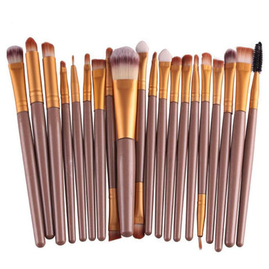 20 pcs/set Makeup Brush Set tools Make-up Toiletry Kit Wool Make Up Brush Set