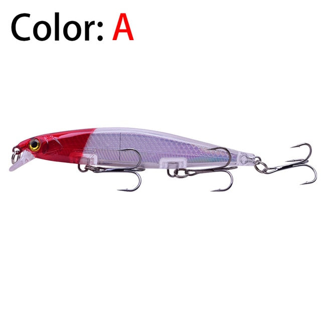 Proleurre 1PCS Minnow Fishing Lure Laser Hard Artificial Bait 3D Eyes –  Rubber Tracks of America