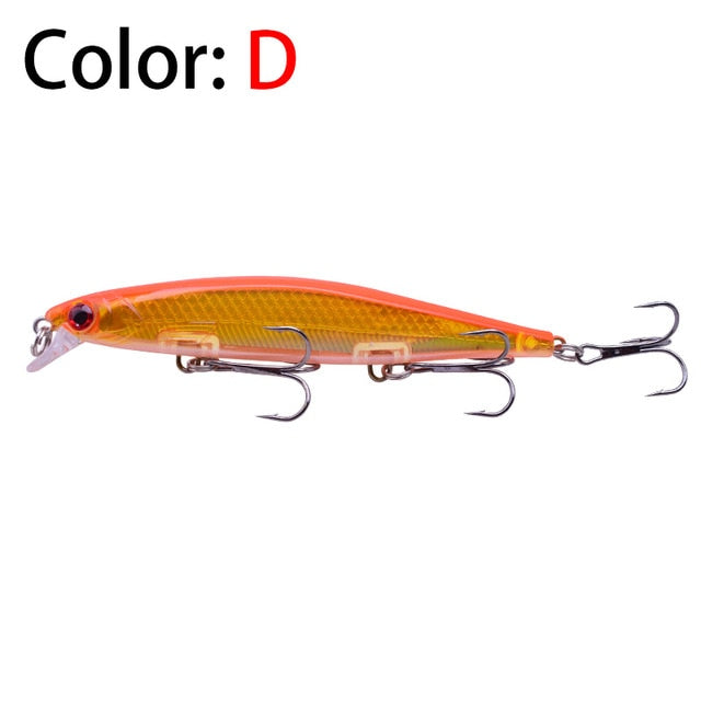 Proleurre 1PCS Minnow Fishing Lure Laser Hard Artificial Bait 3D Eyes –  Rubber Tracks of America