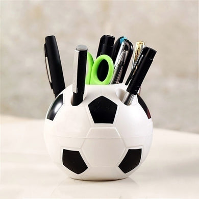 Soccer Shape Tool Supplies Pen Pencil Holder Football Shape Toothbrush Holder Desktop Rack Table Home Decor