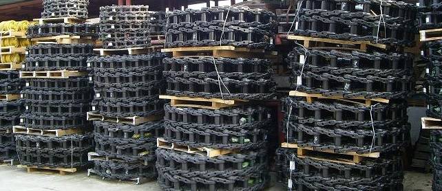 Two 52 Link Greased Track Chains Fits CAT 345B-LC