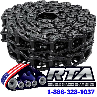 Two 52 Link Greased Track Chains Fits CAT 330B Excavator
