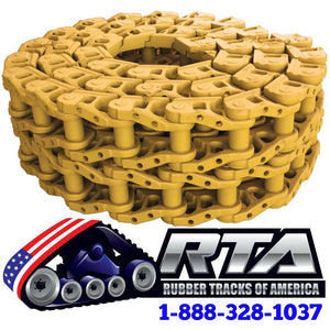 Two 37 Link Sealed & Lubricated Track Chains ( 9/16" ) Fits John Deere 450C Dozer Free Shipping